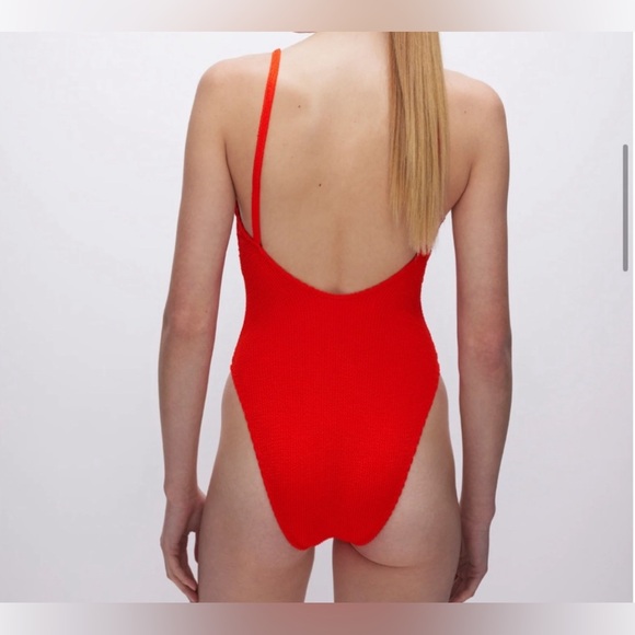🆕 GOOD AMERICAN ALWAYS FITS ONE PIECE SWIMSUIT IN BRIGHT POPPY - Picture 6 of 8